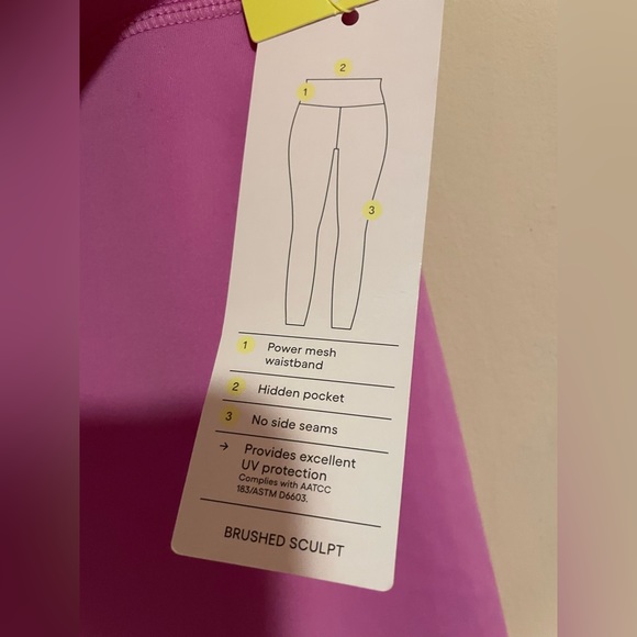 Magenta Brushed Sculpt Leggings Size S All In Motion - Picture 5 of 6